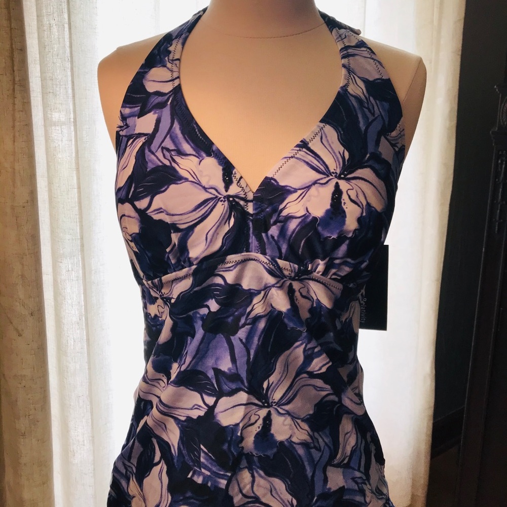 Relativity Blue & White Floral Swimwear NWT 14 - Picture 8 of 8